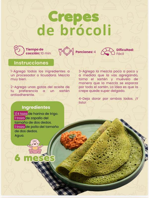 Página real del recetario Plan Nutribaby™